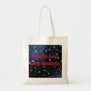 Wesołych Świąt ...! Merry Christmas in Polish r Tote Bag