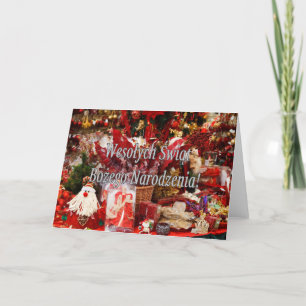 Wesołych Świąt ...! Merry Christmas in Polish wf Holiday Card