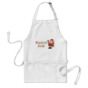 Wesolych Swiat Polish Christmas Adult Apron
