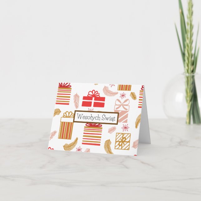 Wesołych Świąt, Polish Christmas Card  (Front)