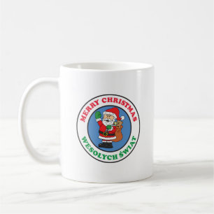 Wesolych Swiat Polish Christmas Santa Coffee Mug
