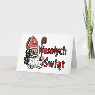 Wesolych Swiat St. Nicholas Holiday Card