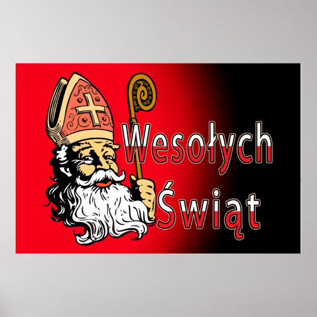 Wesolych Swiat St. Nicholas Poster (Front)