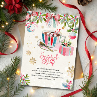 Wesołych świąt, życzenia holiday card