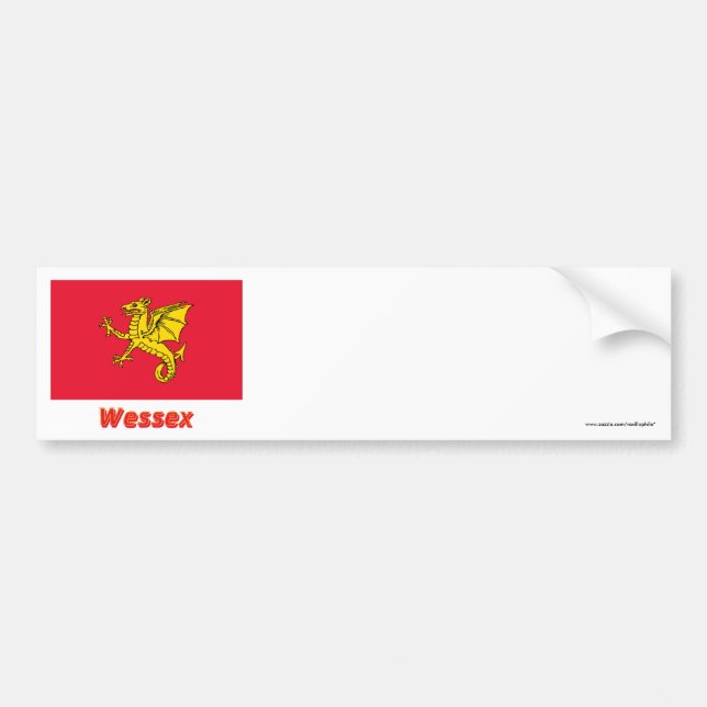 Wessex Flag with Name Bumper Sticker (Front)
