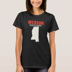 Wesson Mississippi USA State America Travel Missis T-Shirt