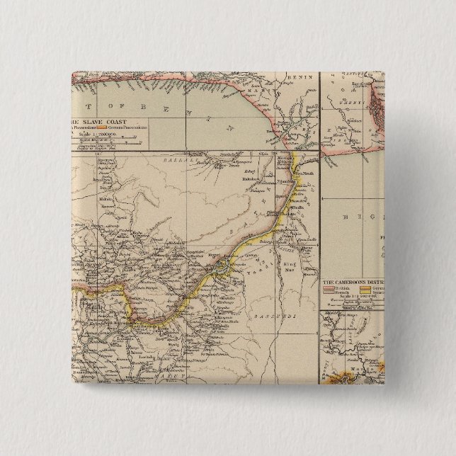 West Africa 2 15 Cm Square Badge (Front)