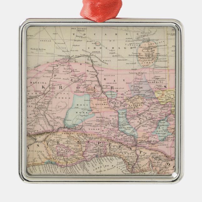 West Africa 2 Metal Tree Decoration (Front)