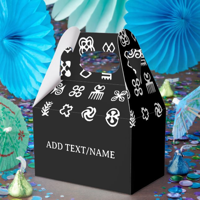 West Africa Adinkra Symbols Favour Box (Party)