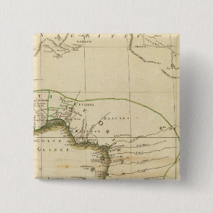West Africa Map 15 Cm Square Badge