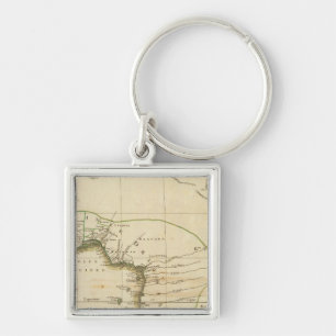 West Africa Map Key Ring