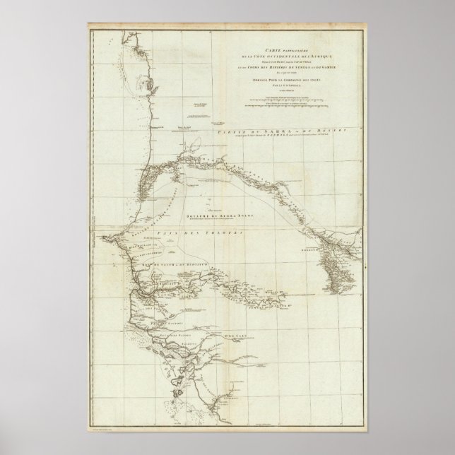 West Africa with Geographical Notes Poster (Front)