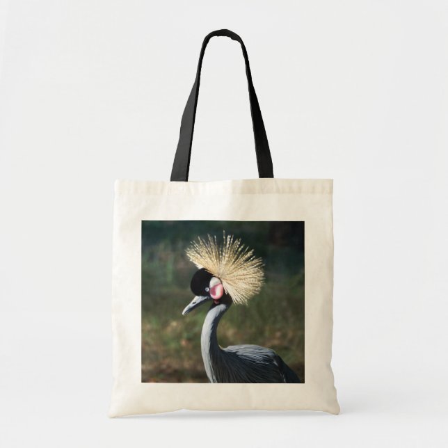 West African Crowned Crane Tote Bag (Front)