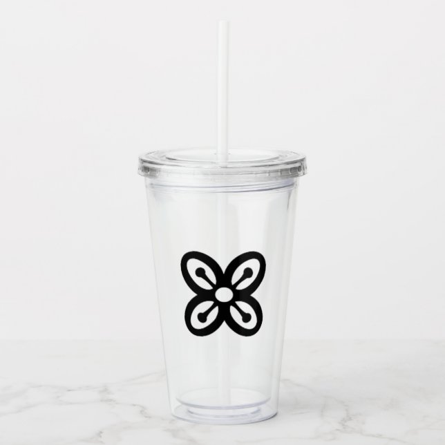 West African Symbol (Abundance) Acrylic Tumbler (Front)