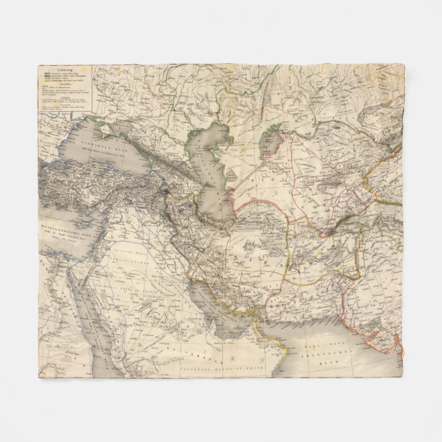 West Asia Fleece Blanket (Front (Horizontal))
