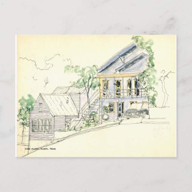 West Austin, Austin, Texas Postcard (Front)