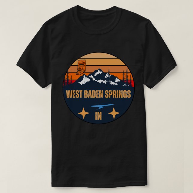 West Baden Springs, Indiana T-Shirt (Design Front)