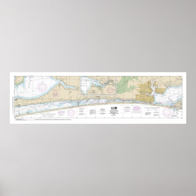 West Bay to Santa Rosa Side B Nautical Chart 11385 (Front)