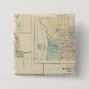 West Bend, Port Washington, Hartford and Horicon 15 Cm Square Badge