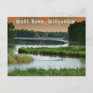 West Bend Wisconsin Postcard