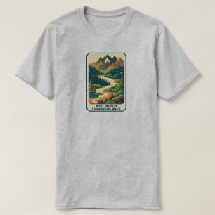 West Branch Farmington River Connecticut Colours T-Shirt