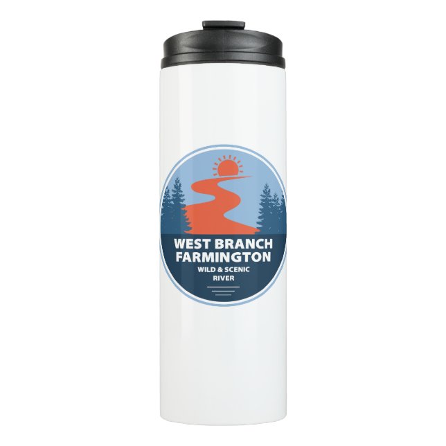 West Branch Farmington Wild And Scenic River Thermal Tumbler (Front)