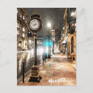 West Chester Clock Post Card