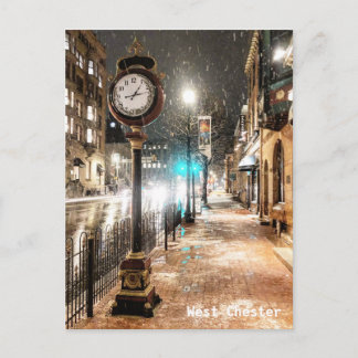 West Chester Clock Post Card
