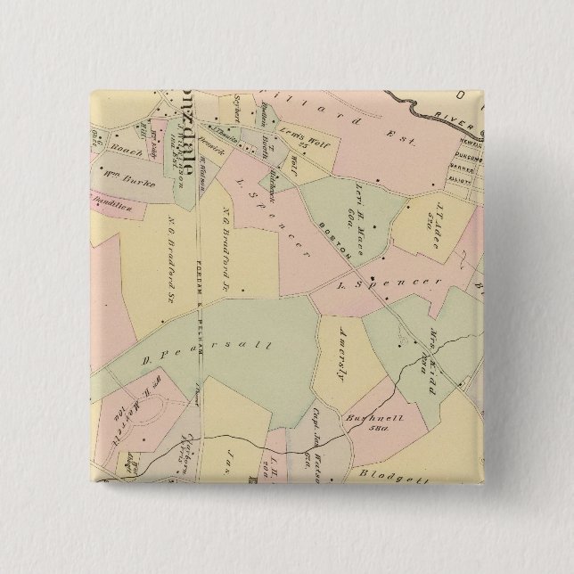 West Chester, New York 15 Cm Square Badge (Front)
