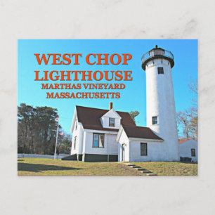 West Chop Lighthouse, Marthas Vineyard MA Postcard