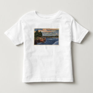 West Cliff Drive View of Pier and Casino Toddler T-Shirt