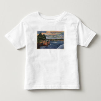 West Cliff Drive View of Pier and Casino Toddler T-Shirt