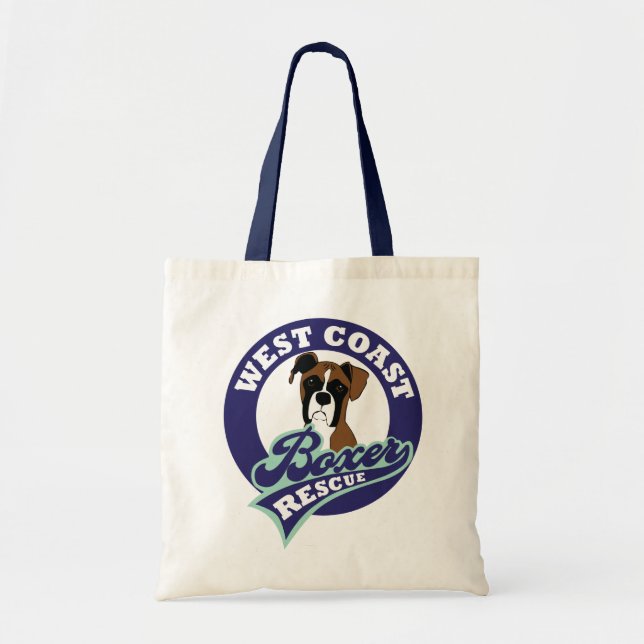 West Coast Boxer Rescue Small Tote Bag (Front)