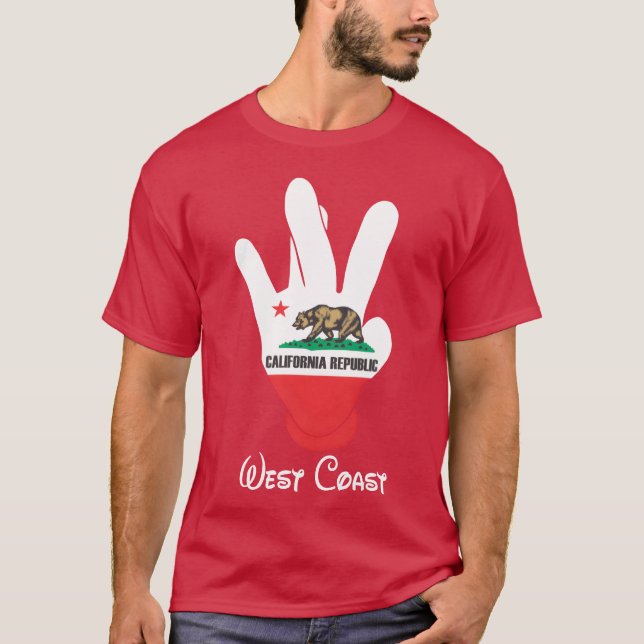 West Coast Cali gift T-Shirt (Front)
