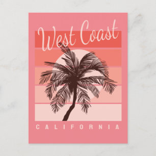 west coast california postcard