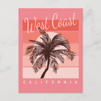west coast california  postcard