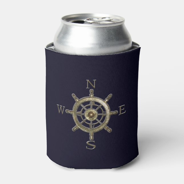 West Coast Compass Can Cooler (Can Front)