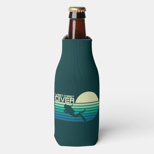 West Coast Diver SC Bottle Cooler (Bottle Front)