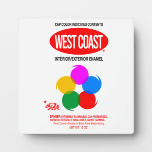 WEST COAST GRAFFITI PLAQUE