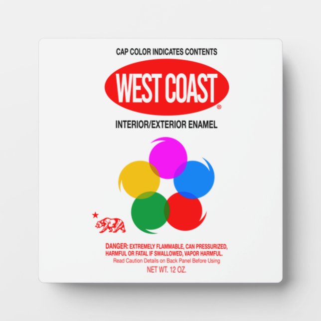 WEST COAST GRAFFITI PLAQUE (Front)