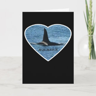 West Coast Killer Whale Aquarius Customisable Card