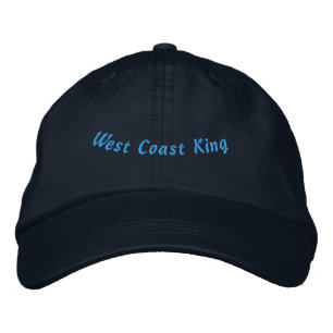 WEST COAST KING California royalty inspired Navy  Embroidered Hat