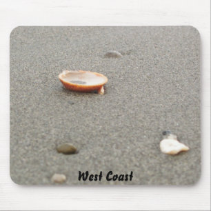 West Coast Shell on Beach Mouse Mat