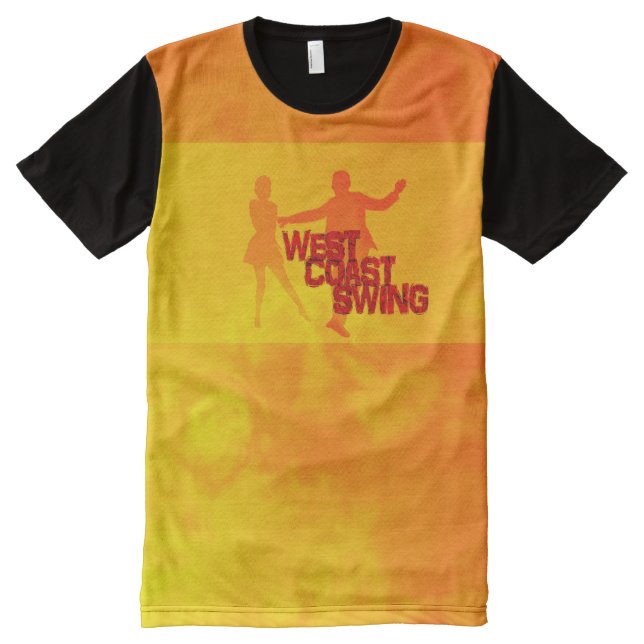 West Coast Swing All-Over Print T-Shirt (Front)