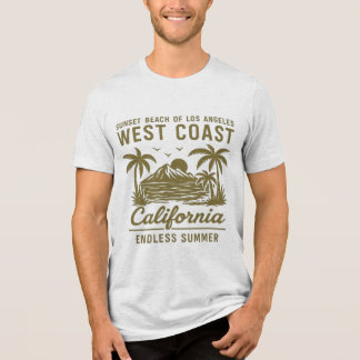 West Coast Vibes – California Sunset Escape Tri-Blend Shirt
