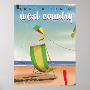 West Country, Great Britain travel poster