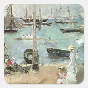 West Cowes, Isle of Wight by Berthe Morisot Square Sticker
