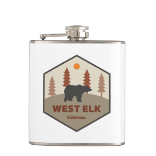 West Elk Wilderness Colorado Bear Hip Flask