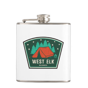 West Elk Wilderness Colorado Camping Hip Flask