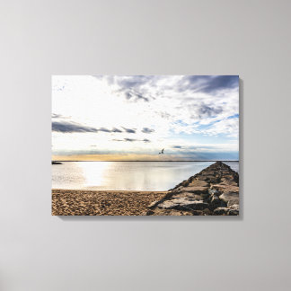 West End Breakwater  Canvas Print
